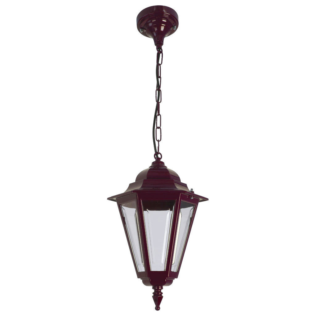 GT-420 Turin Pendant Light - Powder Coated Finish / B22 - Burgundy