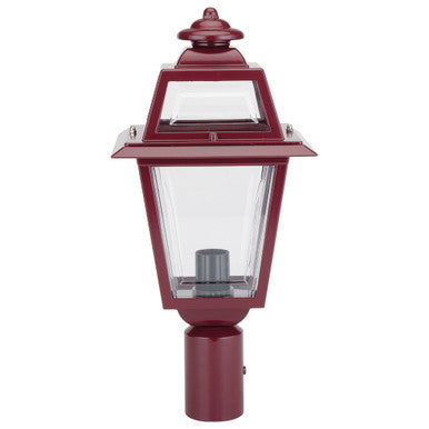 GT-289 Avignon Post Top Light - Powder Coated Finish / B22 - Burgundy