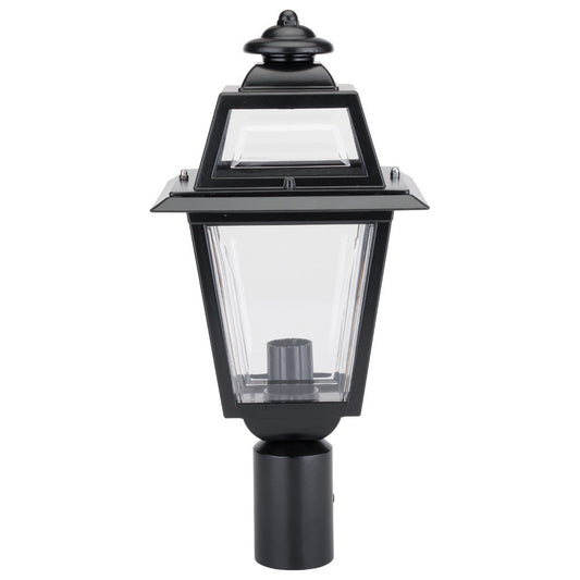 GT-289 Avignon Post Top Light - Powder Coated Finish / B22 - Black