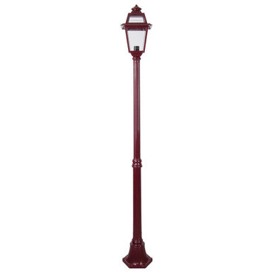 GT-276 Avignon Single Head Medium Post Light - Powder Coated Finish / B22 - Burgundy