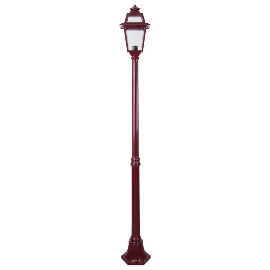 GT-276 Avignon Single Head Medium Post Light - Powder Coated Finish / B22 - Burgundy