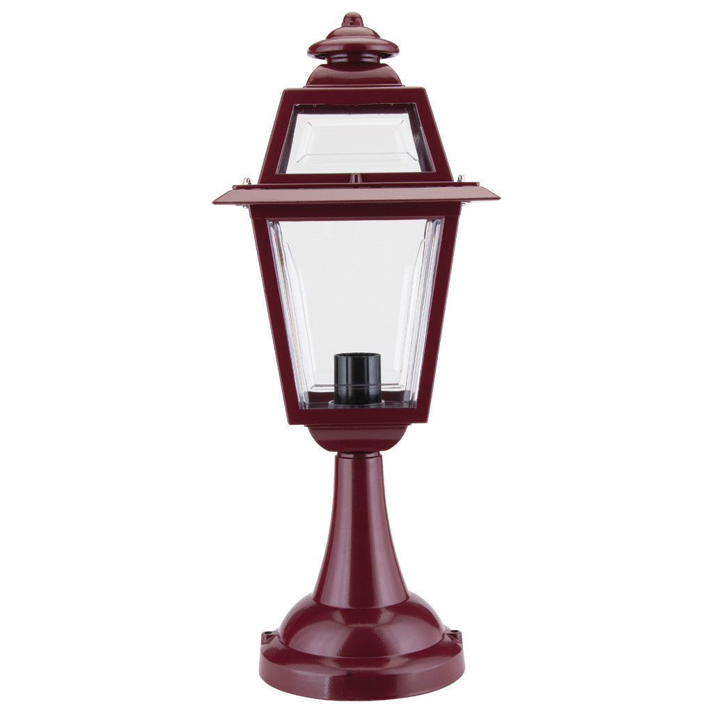 GT-273 Avignon Pillar Mount Light - Powder Coated Finish / B22 - Burgundy