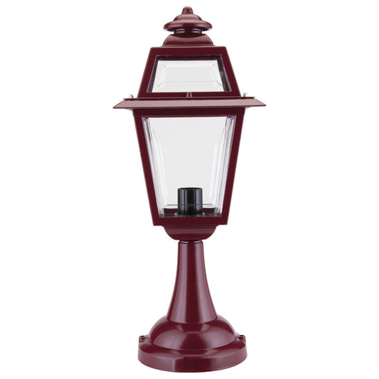 GT-273 Avignon Pillar Mount Light - Powder Coated Finish / B22 - Burgundy