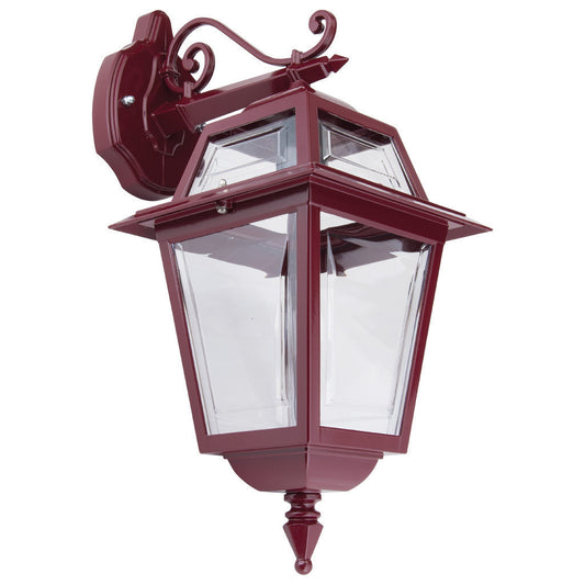 GT-272 Avignon Downward Wall Light - Powder Coated Finish / B22 - Burgundy