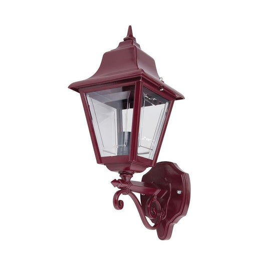 GT-231 Paris Upward Wall Light - Powder Coded Finish / B22 - Burgundy