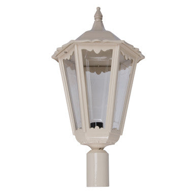 GT-166 Chester Large Post Top Light - Powder Coated Finish / B22 - Beige