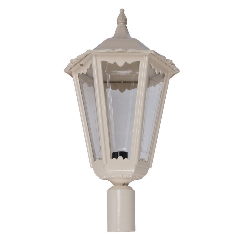 GT-166 Chester Large Post Top Light - Powder Coated Finish / B22 - Beige