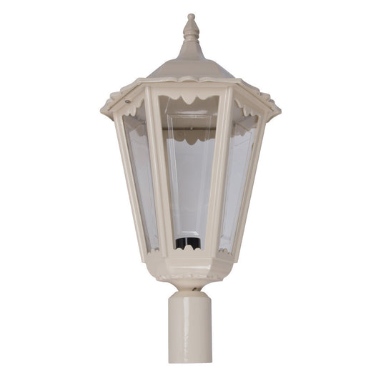 GT-166 Chester Large Post Top Light - Powder Coated Finish / B22 - Beige
