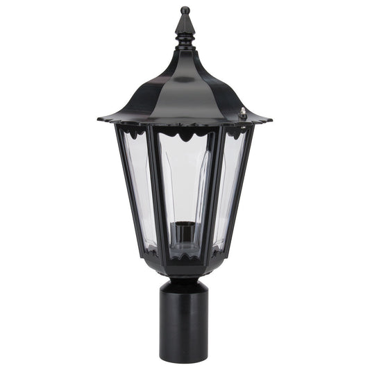 GT-149 Chester Post Top Light - Powder Coated Finish / B22 - Black