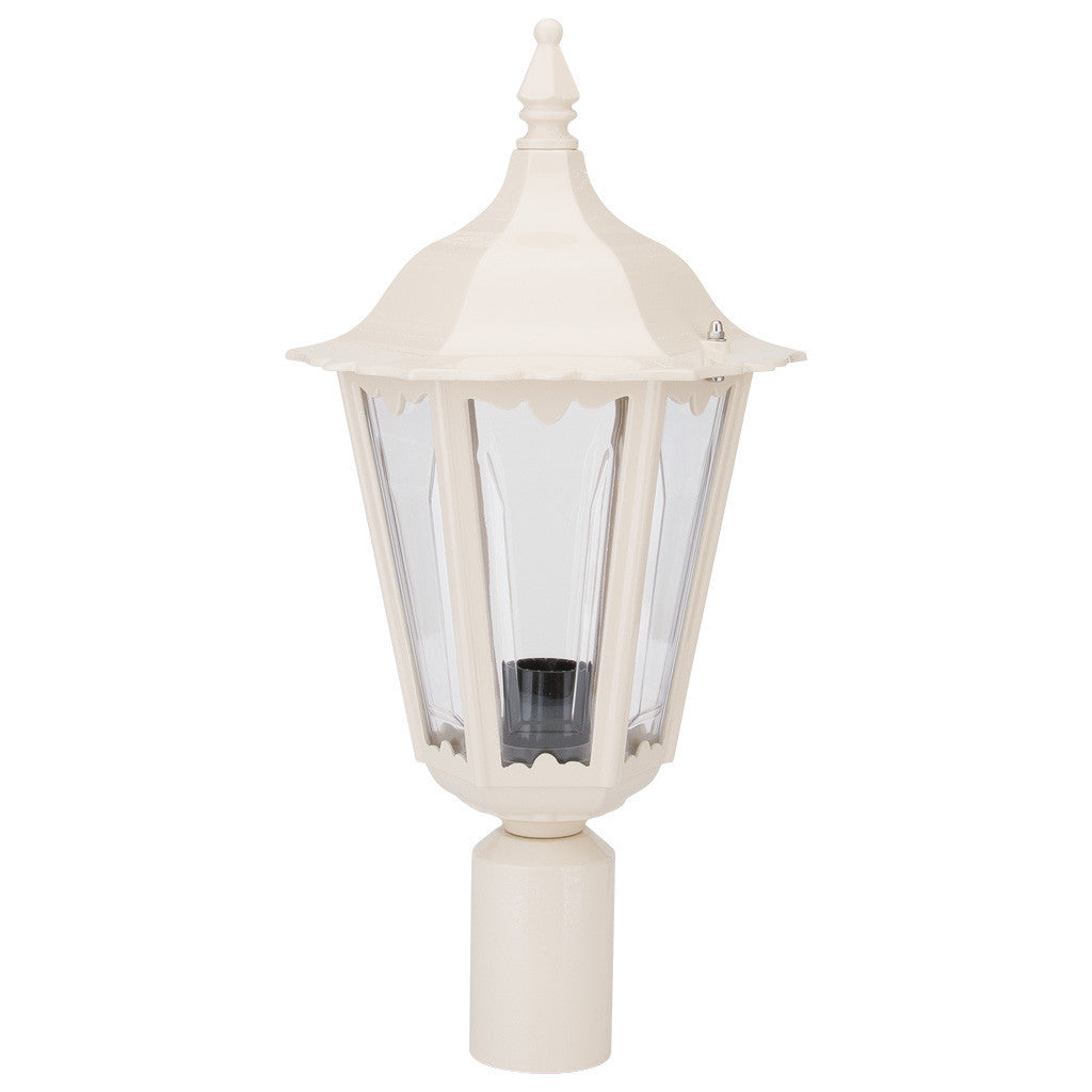 GT-149 Chester Post Top Light - Powder Coated Finish / B22 - Beige