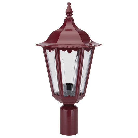 GT-149 Chester Post Top Light - Powder Coated Finish / B22 - Burgundy