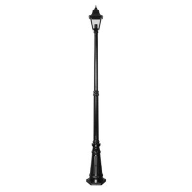 GT-238 Paris Single Head Tall Post Light - Powder Coated Finish / B22 - Black