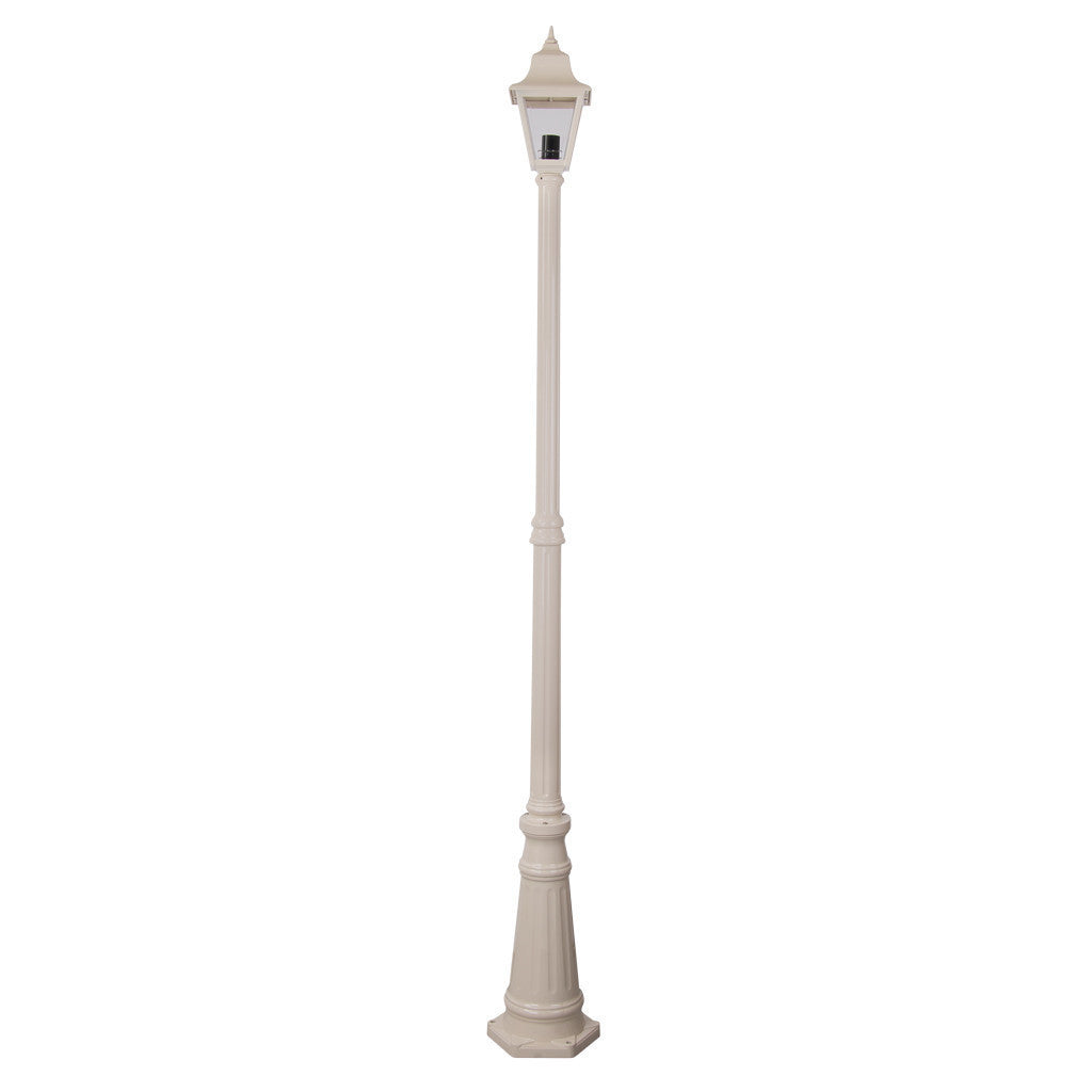 GT-238 Paris Single Head Tall Post Light - Powder Coated Finish / B22 - Beige