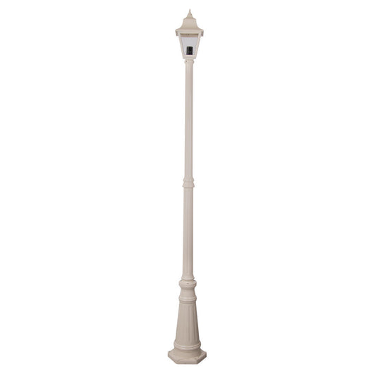 GT-238 Paris Single Head Tall Post Light - Powder Coated Finish / B22 - Beige