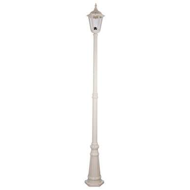 GT-138 Chester Single Head Tall Post Light - Powder Coated Finish / B22 - Beige