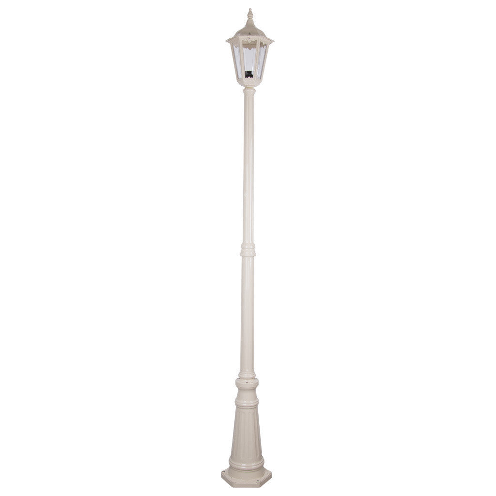 GT-138 Chester Single Head Tall Post Light - Powder Coated Finish / B22 - Beige
