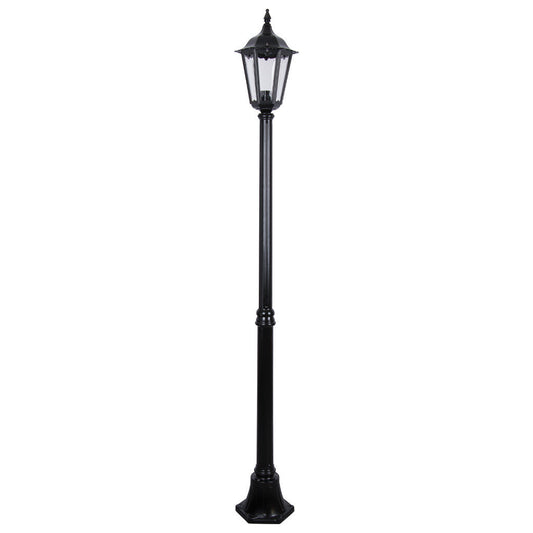 GT-136 Chester Twin Head Short Post Light - Powder Coated Finish / B22 - Black