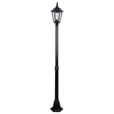GT-136 Chester Twin Head Short Post Light - Powder Coated Finish / B22 - Black