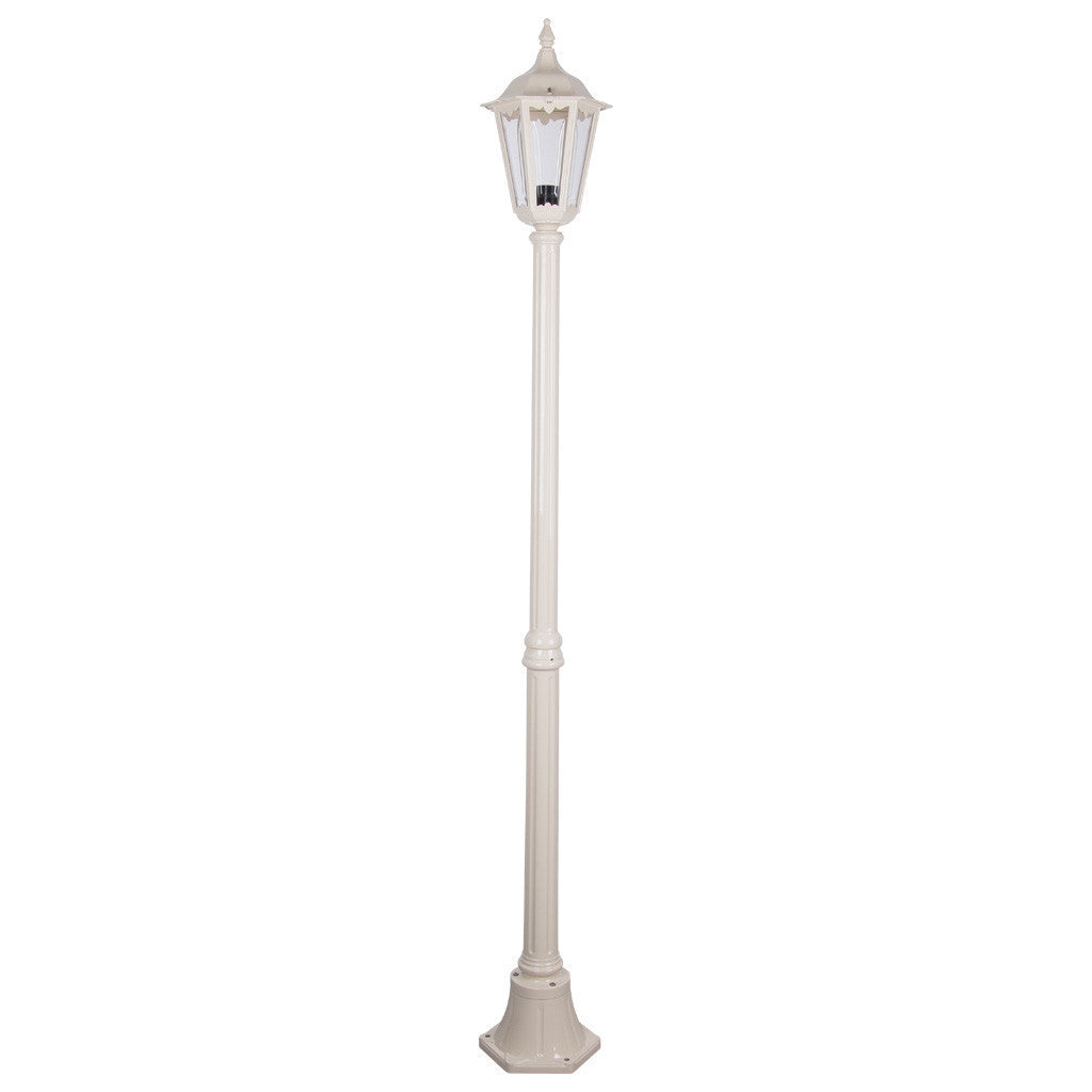 GT-136 Chester Twin Head Short Post Light - Powder Coated Finish / B22 - Beige