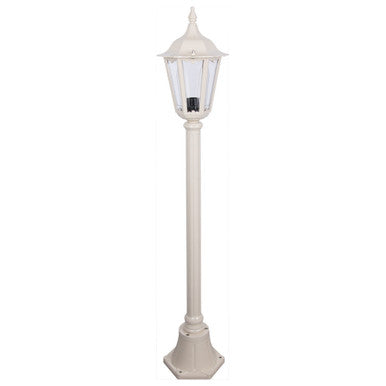 GT-134 Chester Single Head Short Post Light - Powder Coated Finish / B22 - Beige