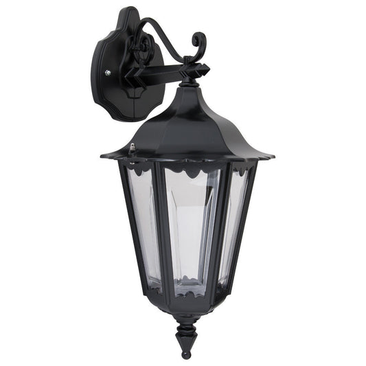 GT-132 Chester Downward Wall Light - Powder Coated Finish / B22 - Black