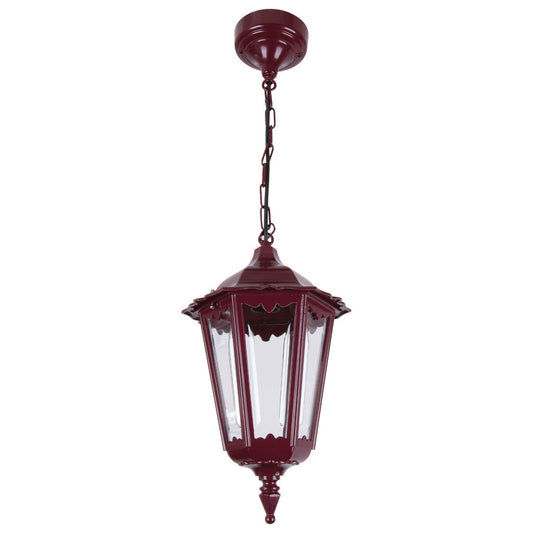 GT-130 Chester Pendant Light - Powder Coated Finish / B22 - Burgundy