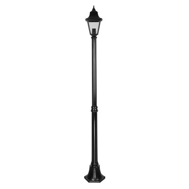 GT-236 Paris Single Head Medium Post Light - Powder Coated Finish / B22 - Black
