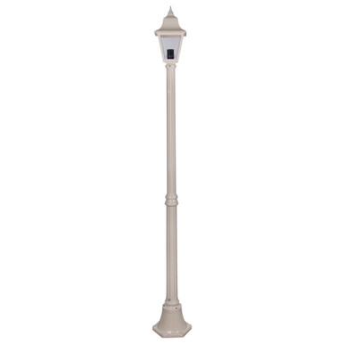 GT-236 Paris Single Head Medium Post Light - Powder Coated Finish / B22 - Beige