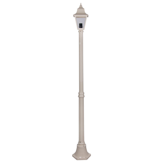 GT-236 Paris Single Head Medium Post Light - Powder Coated Finish / B22 - Beige