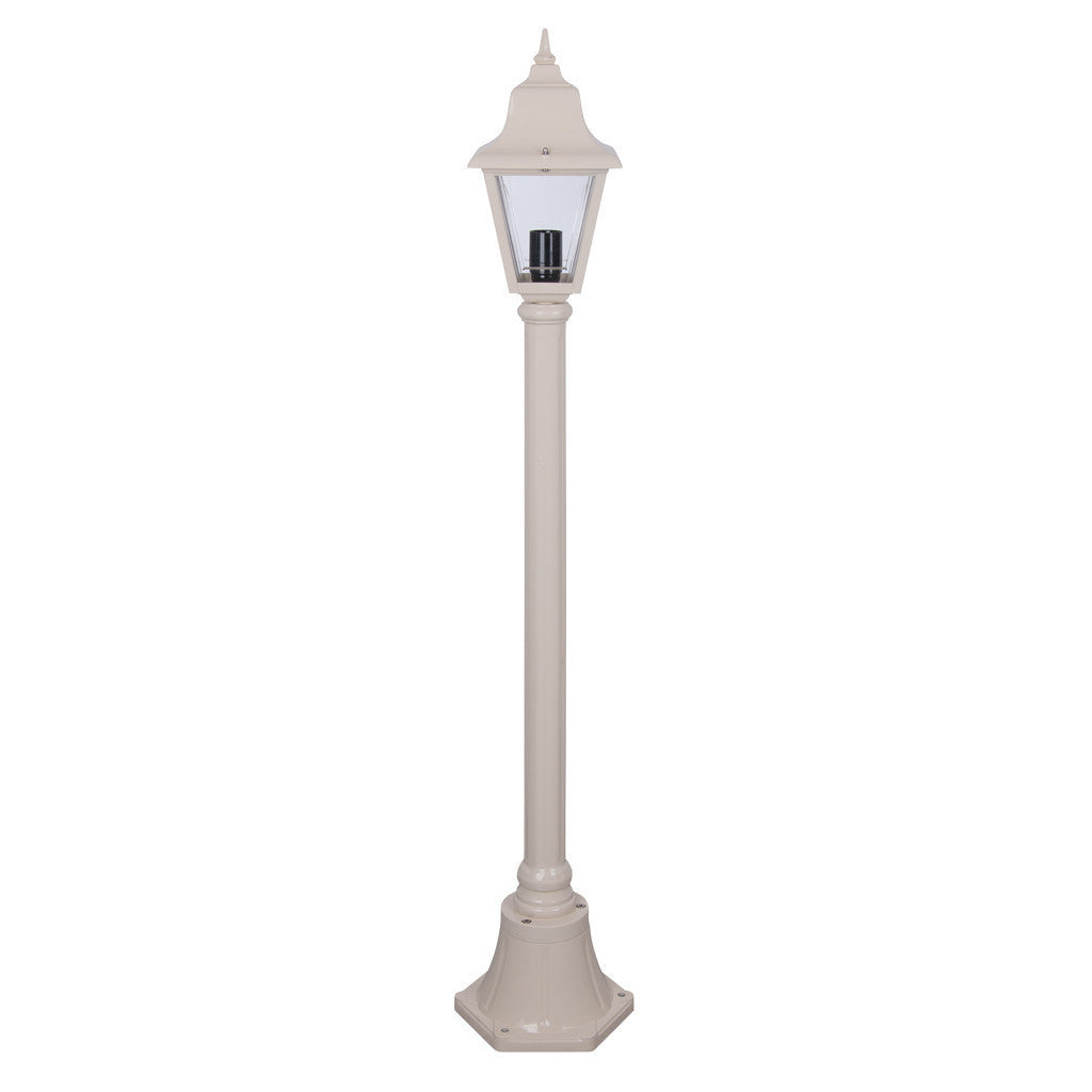 GT-234 Paris Single Head Short Post Light - Powder Coated Finish / B22 - Beige