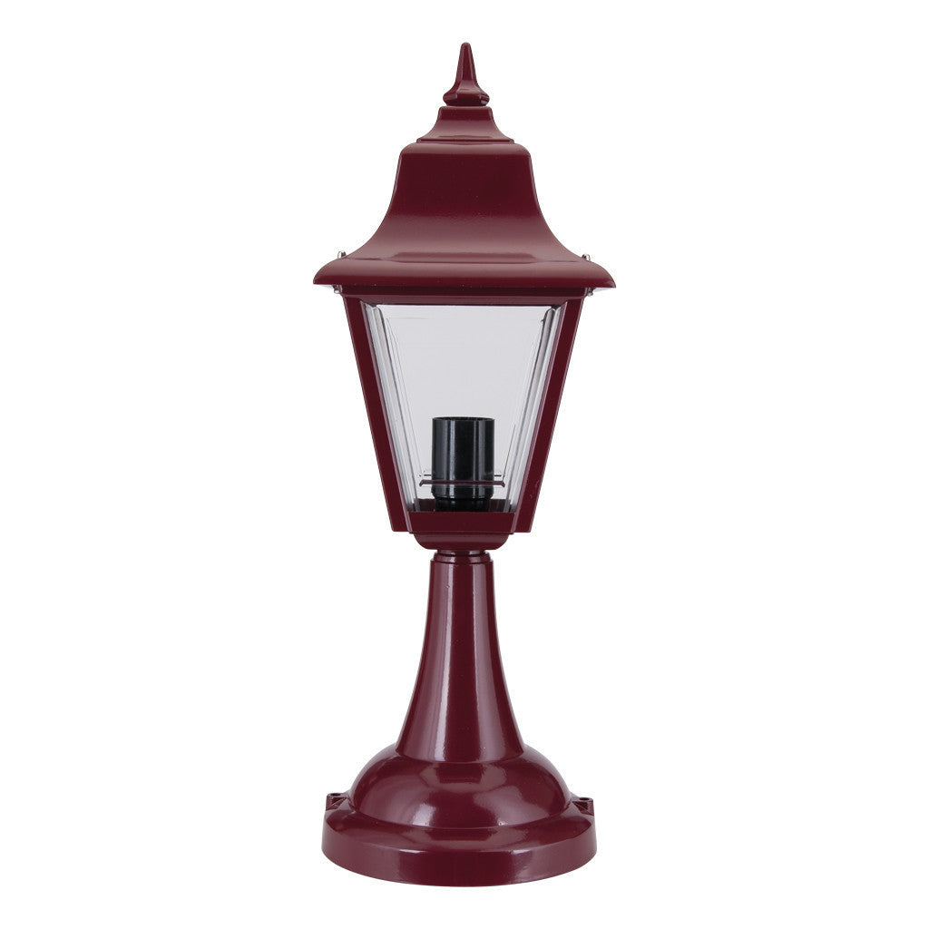 GT-233 Paris Pillar Mount Light - Powder Coated Finish / B22 - Burgundy