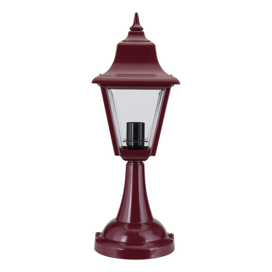 GT-233 Paris Pillar Mount Light - Powder Coated Finish / B22 - Burgundy