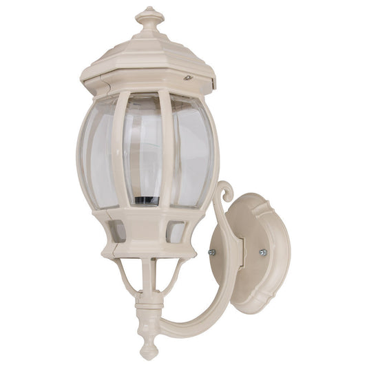 GT-1031 Vienna Curved Arm Upward Wall Light - Powder Coated Finish / B22 - Beige