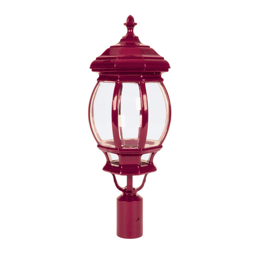 GT-696 Vienna Large Post Top Light - Powder Coated Finish / B22 - Burgundy