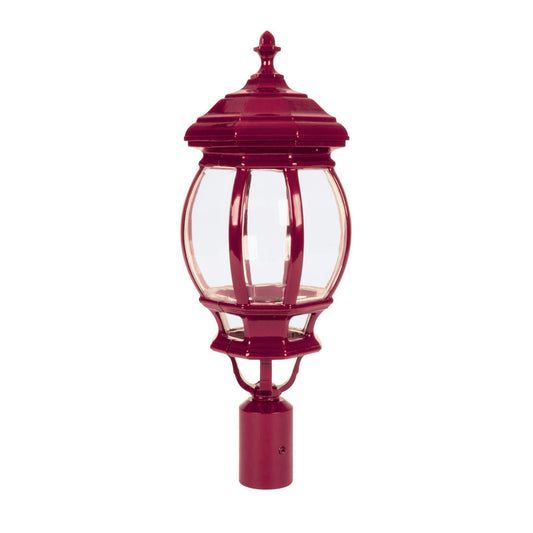 GT-696 Vienna Large Post Top Light - Powder Coated Finish / B22 - Burgundy