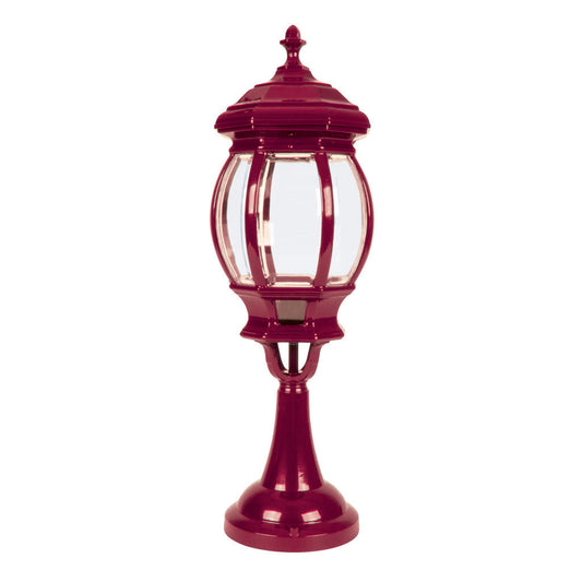 GT-693 Vienna Large Pillar Mount Light - Powder Coated Finish / B22 - Burgundy