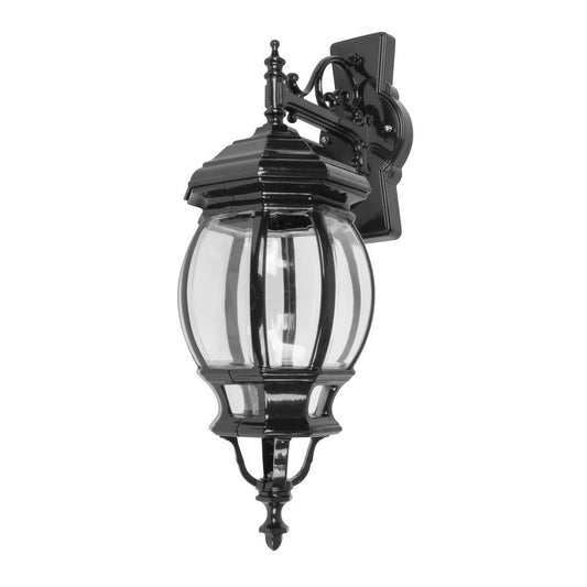 GT-692 Vienna Large Downward Wall Light - Powder Coated Finish / B22 - Black