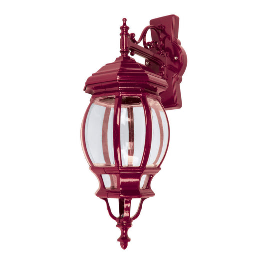 GT-692 Vienna Large Downward Wall Light - Powder Coated Finish / B22 - Burgundy
