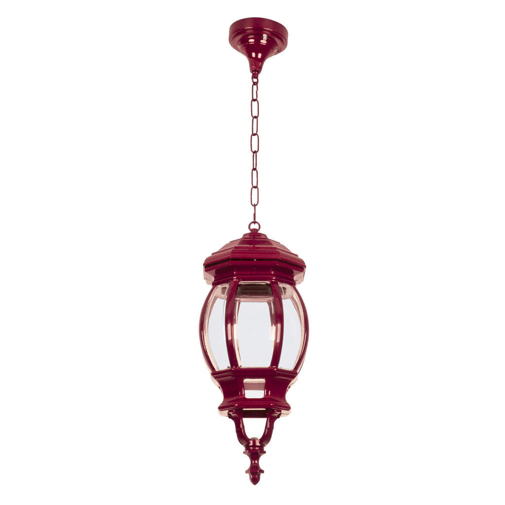 GT-690 Vienna Large Pendant Light - Powder Coated Finish / B22 - Burgundy