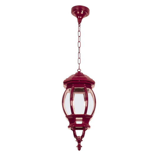 GT-690 Vienna Large Pendant Light - Powder Coated Finish / B22 - Burgundy