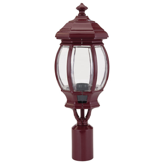 GT-689 Vienna Post Top Light - Powder Coated Finish / B22 - Burgundy