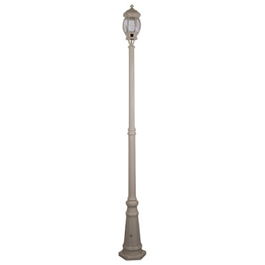 GT-678 Vienna Single Head Tall Post Light - Powder Coated Finish / B22 - Beige
