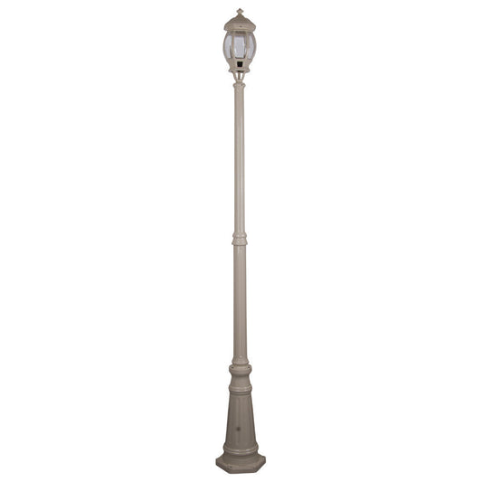 GT-678 Vienna Single Head Tall Post Light - Powder Coated Finish / B22 - Beige