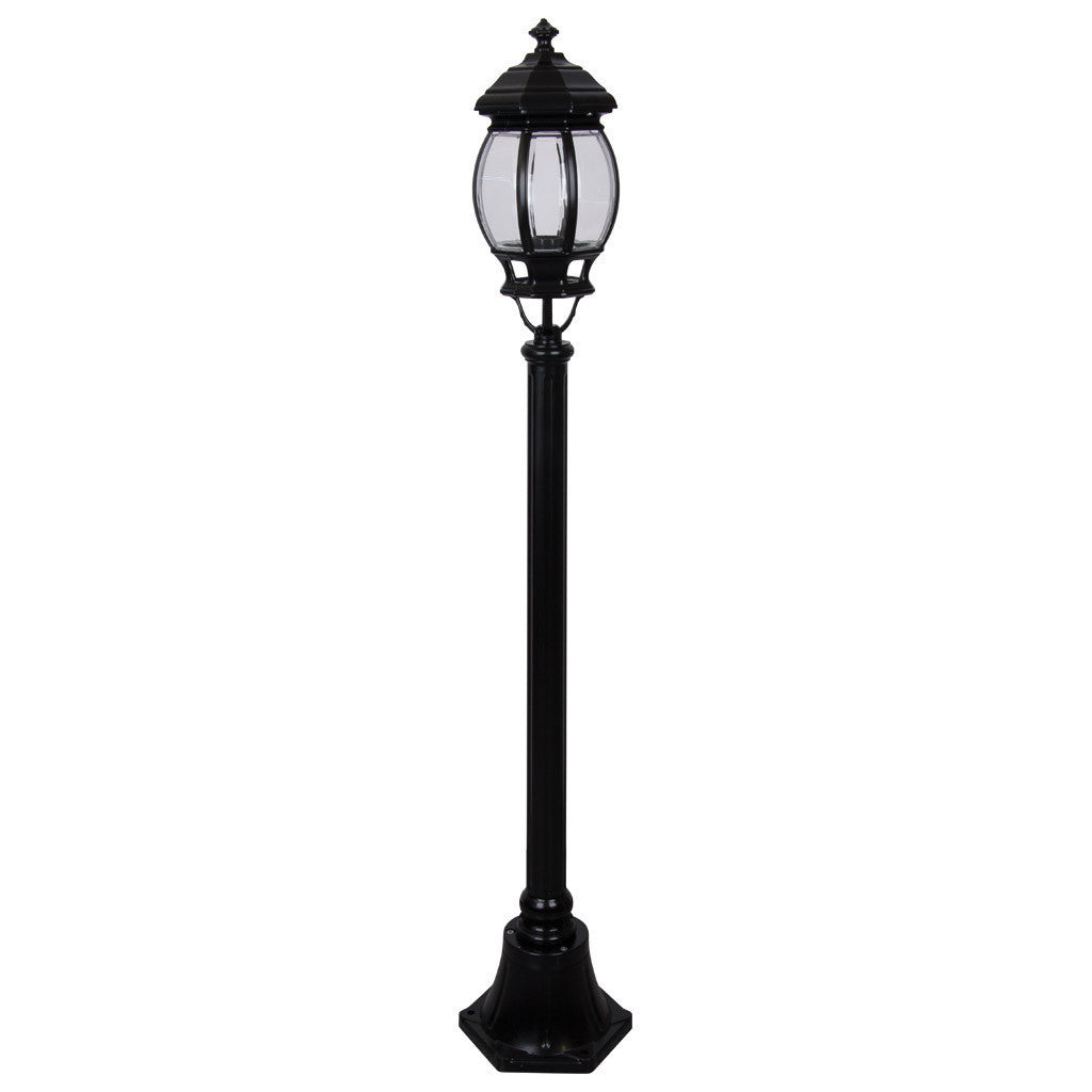 GT-674 Vienna Single Head Short Post Light - Powder Coated Finish / B22 - Black