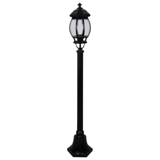 GT-674 Vienna Single Head Short Post Light - Powder Coated Finish / B22 - Black