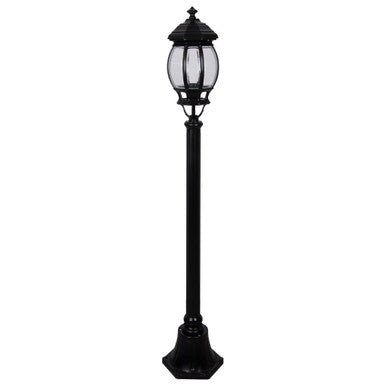 GT-674 Vienna Single Head Short Post Light - Powder Coated Finish / B22 - Black