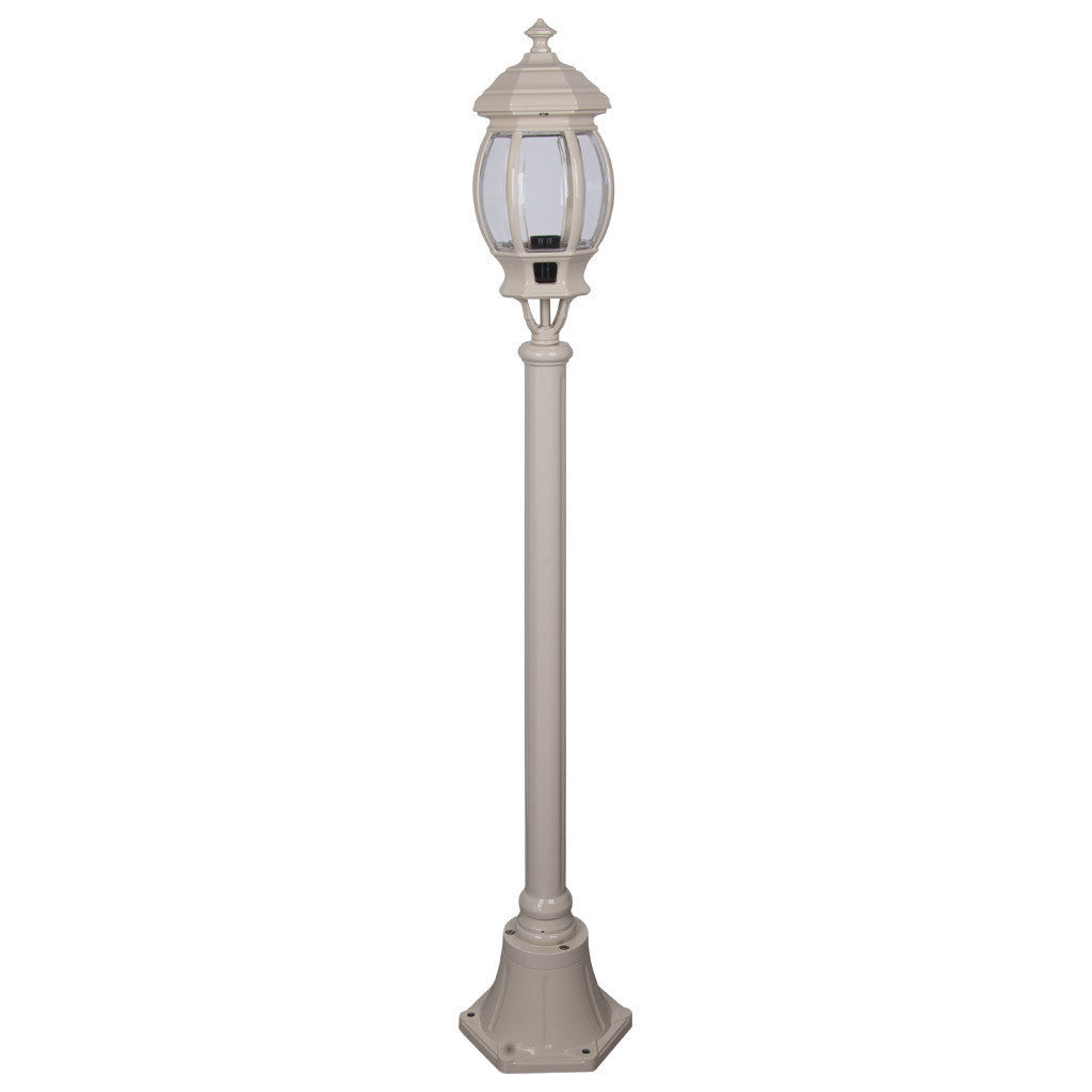 GT-674 Vienna Single Head Short Post Light - Powder Coated Finish / B22 - Beige