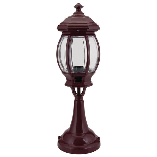 GT-673 Vienna Pillar Mount Light - Powder Coated Finish / B22 - Burgundy
