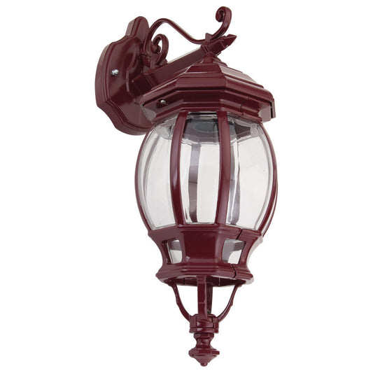 GT-672 Vienna Downward Wall Light - Powder Coated Finish / B22 - Burgundy