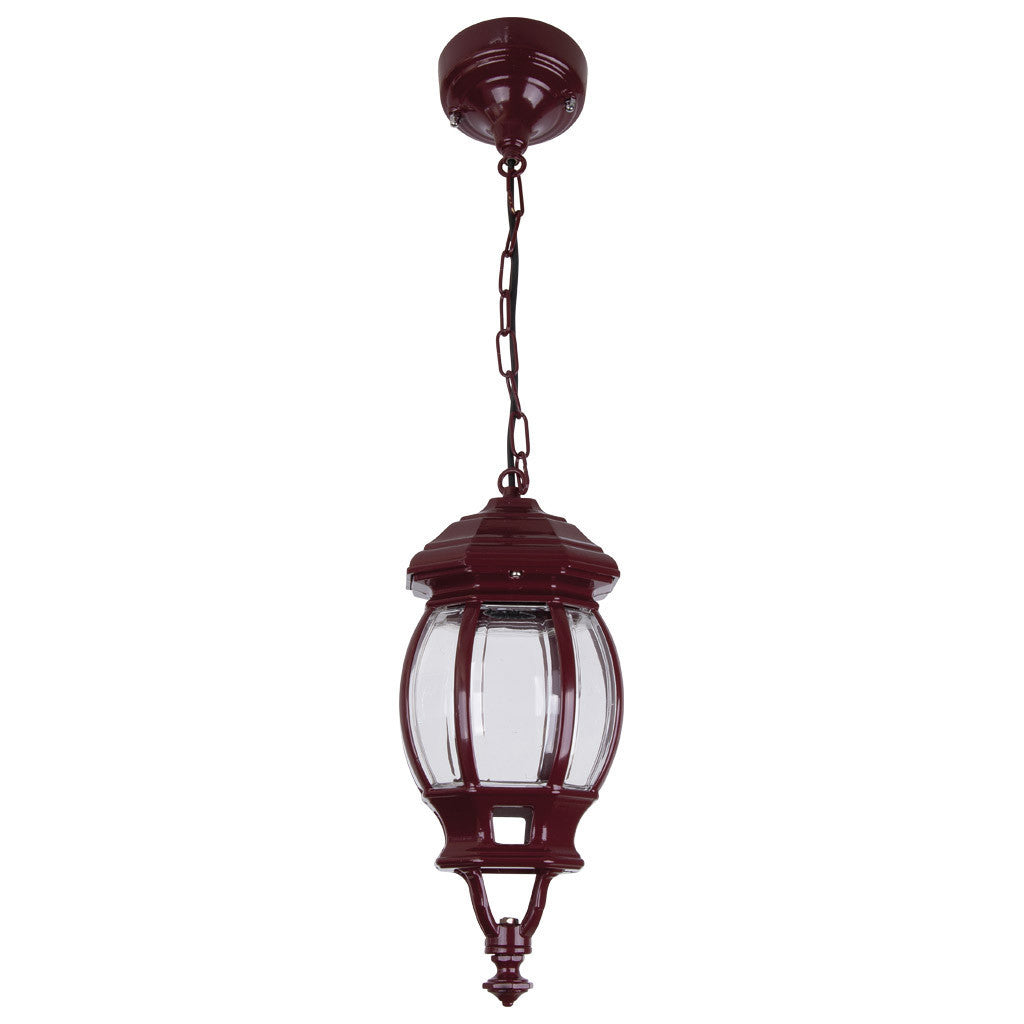 GT-670 Vienna Pendant Light - Powder Coated Finish / B22 - Burgundy
